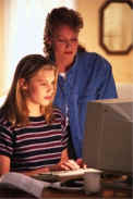 girl at computer