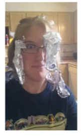 Miss Claire dying hair blue