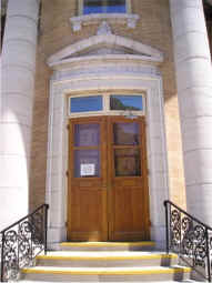 library entrance