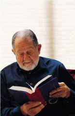 older man reading